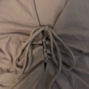 Forever 21 mauve Lace-up top